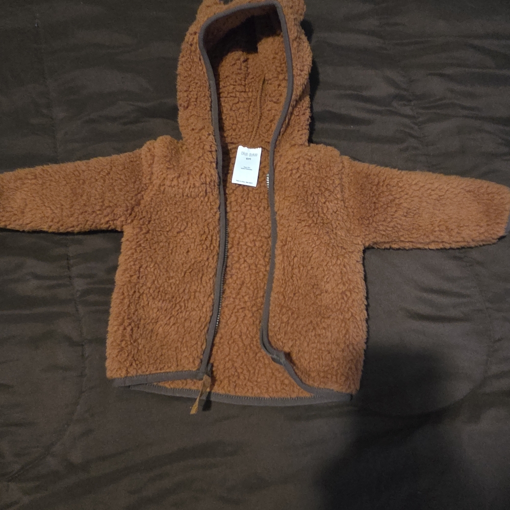 Okie Dokie Brown Fleece Kids Jacket